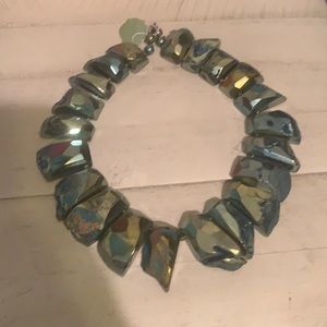 Gemstone Agate Statement Necklace
